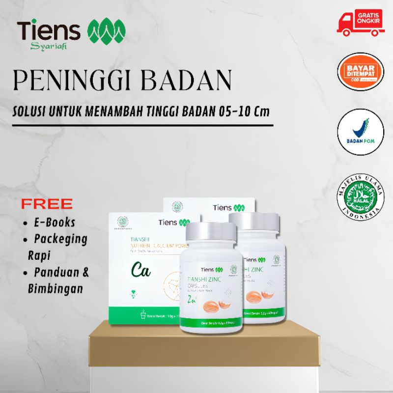Jual Peninggi Badan Original || TIANSHI TIENS PRODUK ( Calsium+Zinc ...
