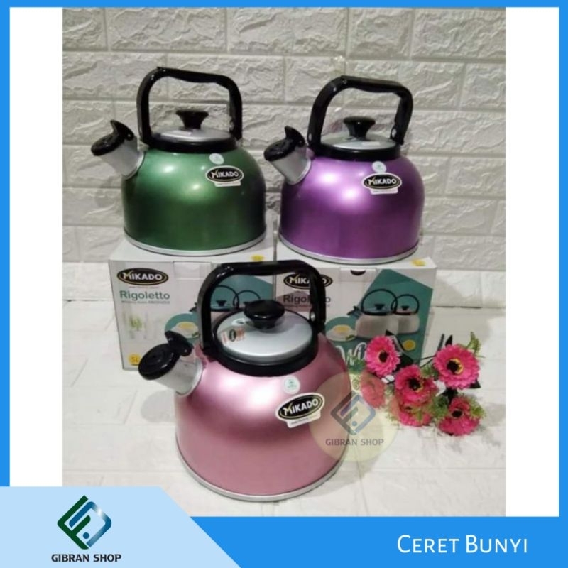 Jual Ceret Bunyi Teko Air Whistling Kettle Bunyi Rigoletto Regoletto Mikado Maspion 25l 3l 35l 8268