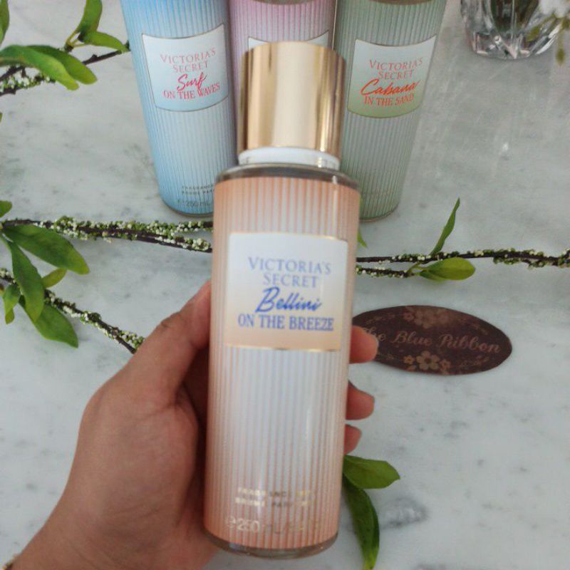 VICTORIA SECRET BEACH EDITION BODY MIST BELLINI ON THE BREEZE CABANA IN  THE SAND SUMMER IN THE SUN SURF ON THE WAVES