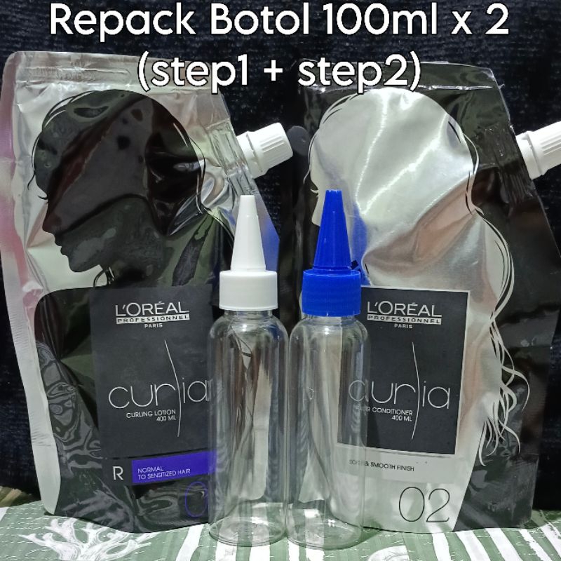 Jual (REPACK) LOREAL CURLIA Obat Keriting Rambut Repack Botol 100ml x 2 ...