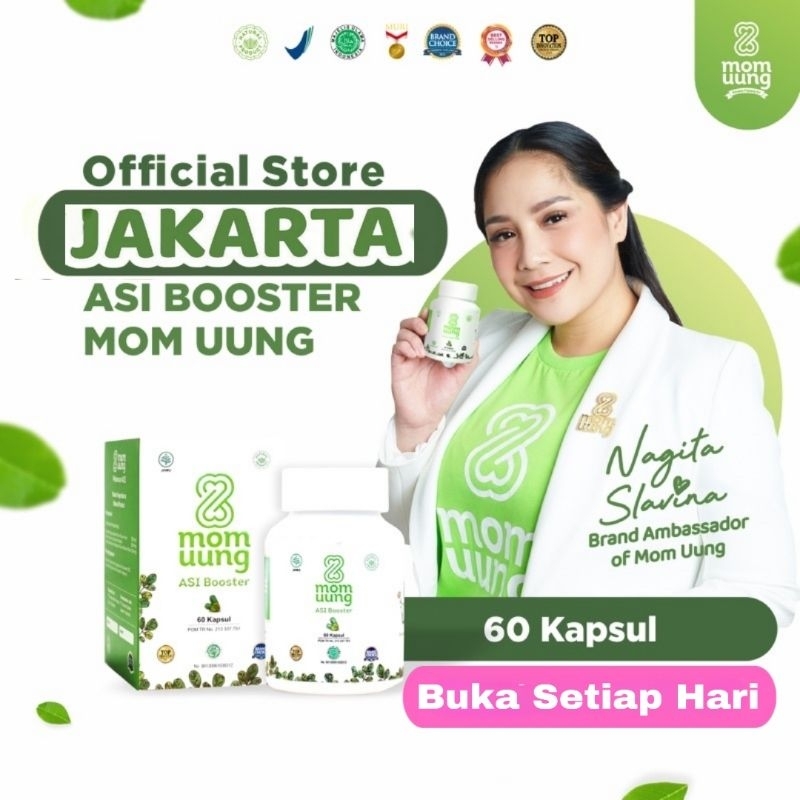 Jual Booster Asi 60 Kapsul Obat Pelancar Asi Kelorcap Momuung Suplemen