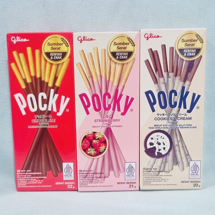 Jual Glico Pocky Mini Box Coklat / Stroberi / Cookies & Cream (1 Pack ...
