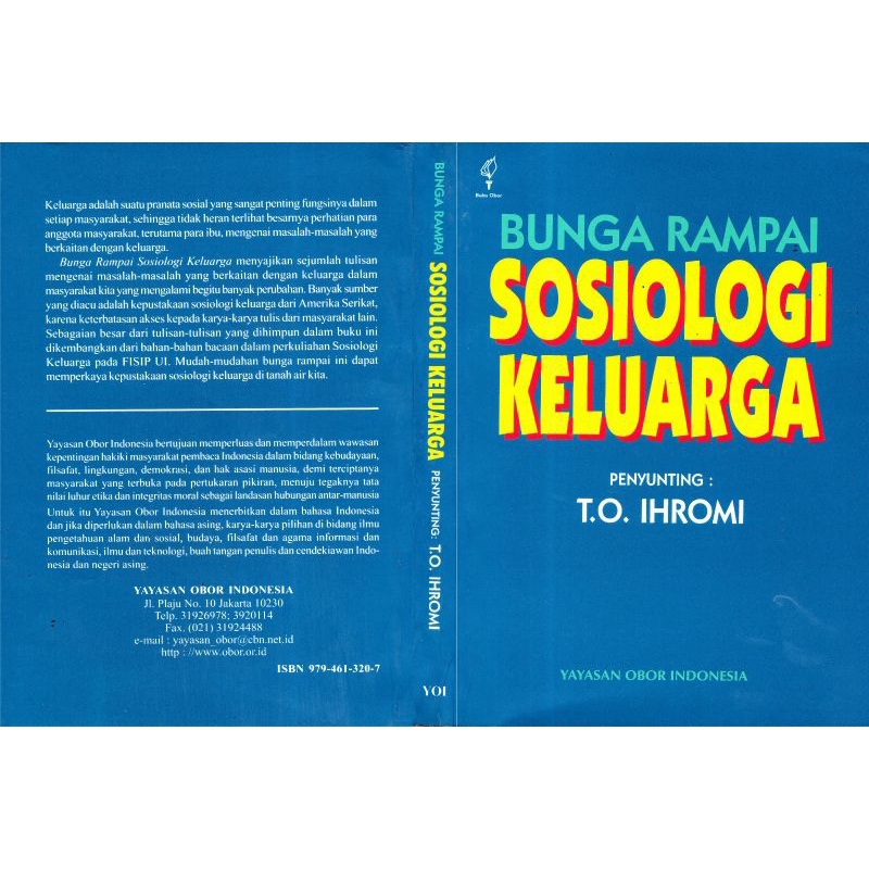 Jual Bunga Rampai Sosiologi Keluarga - T.o Ihromi | Shopee Indonesia