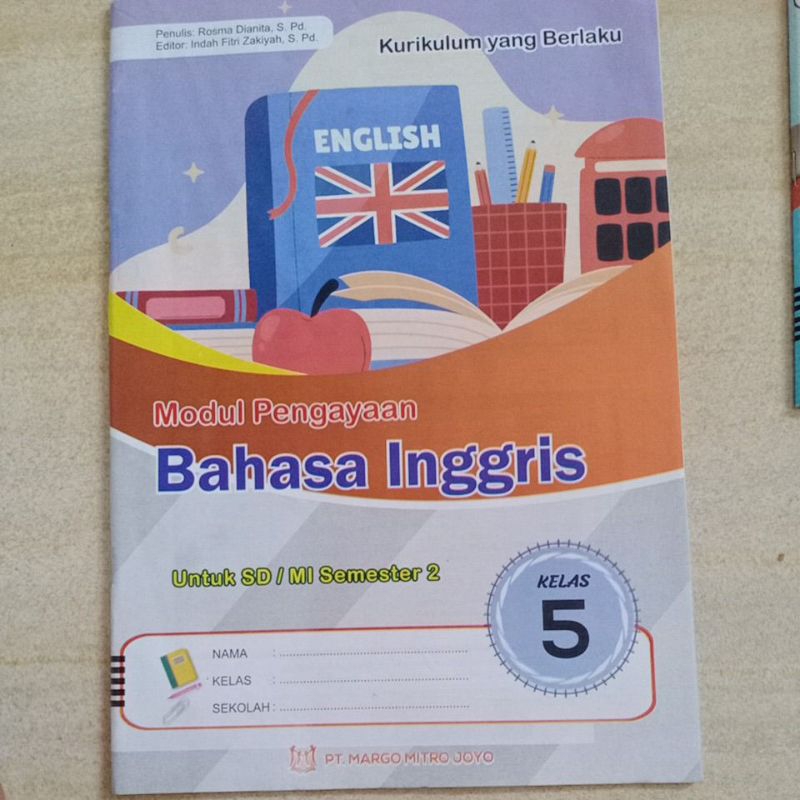 Jual LKS Bahasa Inggris Semester 2 Kurikulum Merdeka KUMER SD/MI Kelas ...