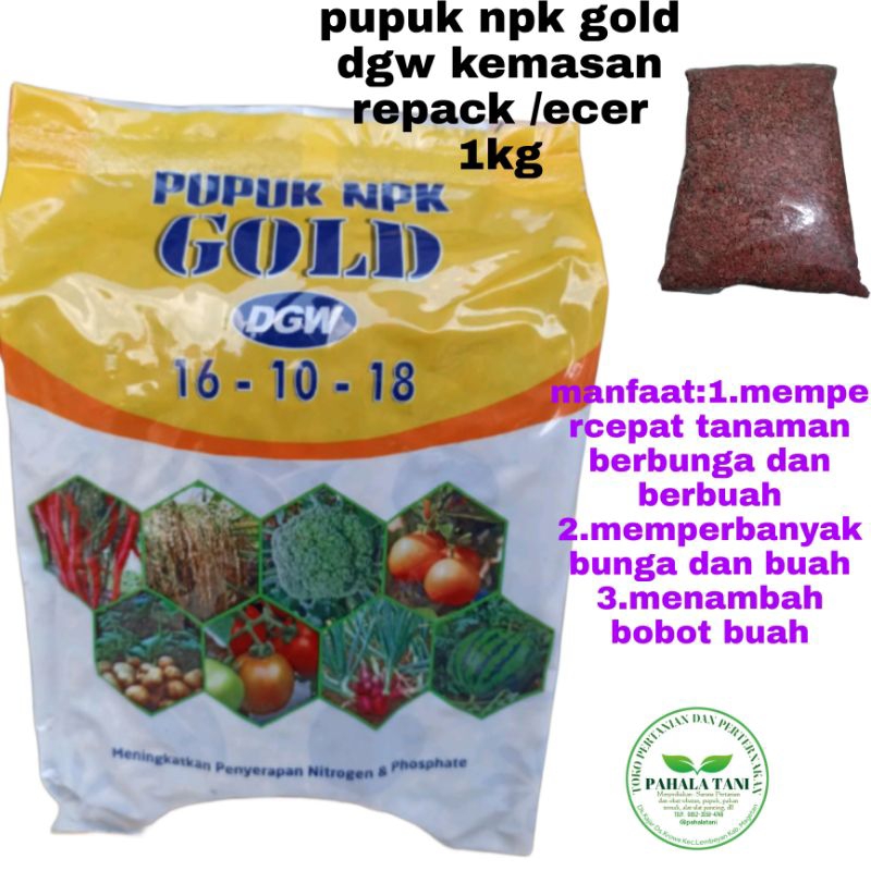Jual pupuk npk gold/pupuk compaction/npk dgw/npk compection /repack 1 ...