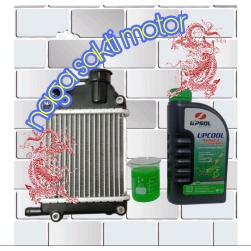 Jual Radiator Vario 110 Karbu + Air Radiator Coolant Upsol 1 Liter ...