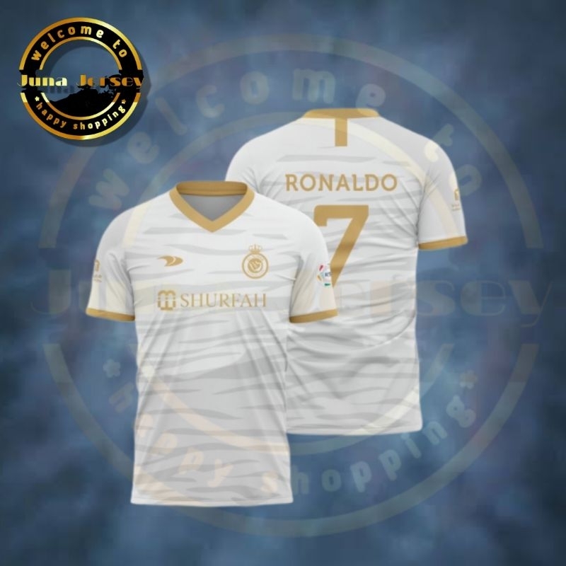 Jual Jersey Al Nassr Putih 3rd Terbaru 2022 2023 Ronaldo Gratis Ganti