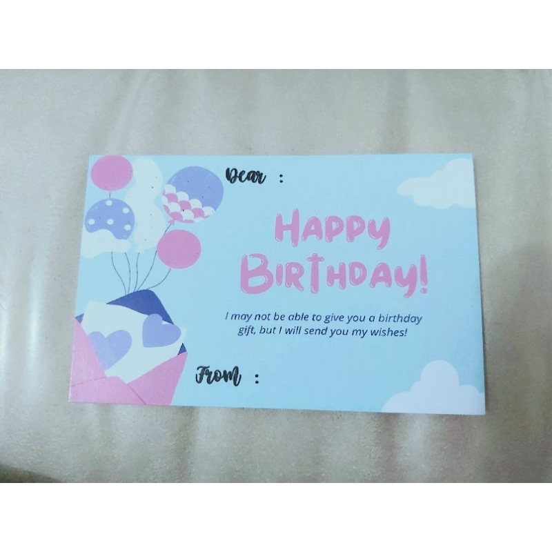 Jual Kartu ucapan | Greeting card Happy birthday | Shopee Indonesia
