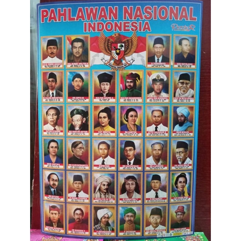 Jual Poster Pahlawan Nasional Indonesia Shopee Indonesia 7237