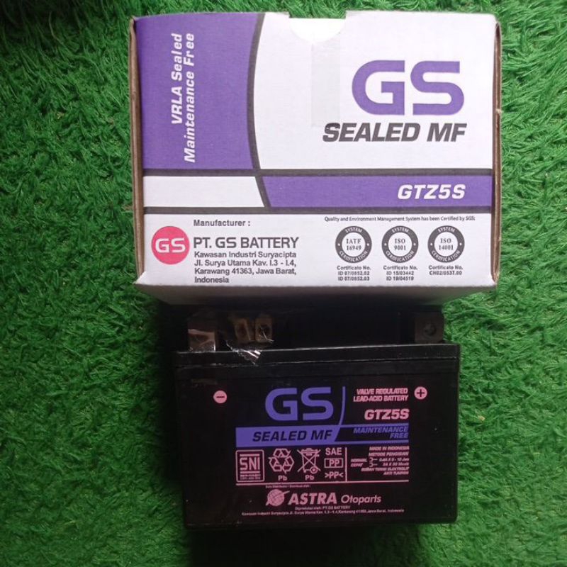 Jual AKI MOTOR GS ASTRA OTOPARTS ASLI GTZ5S AKI MOTOR YAMAHA MIO SOUL