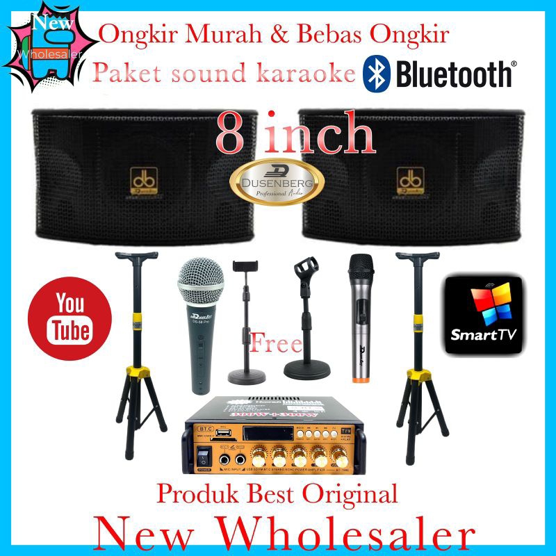 Jual Paket promo Sound system dusenberg 8 inch original Mic kabel dan ...
