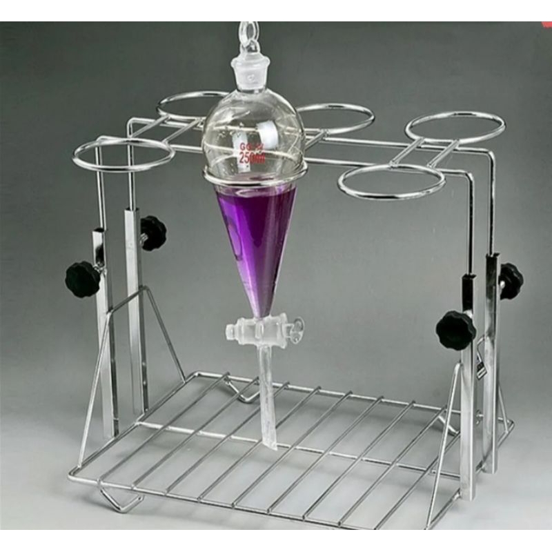 Jual Rak corong pisah/separating funnel stand 6 hole 501000ml Shopee