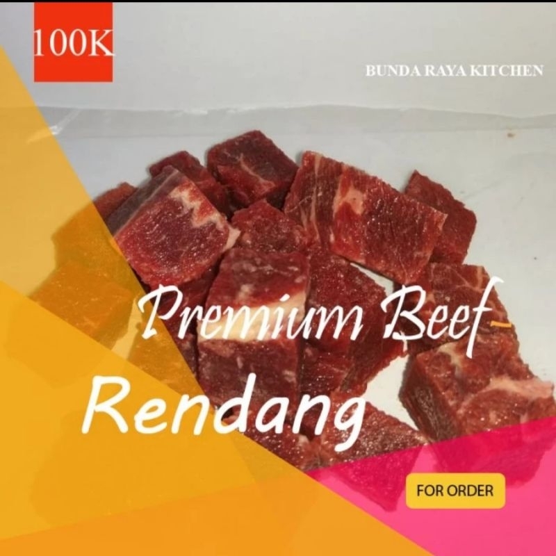 Jual Premium Beef / Daging Rendang/ @1kg QUALITY RESTO PADANG ...