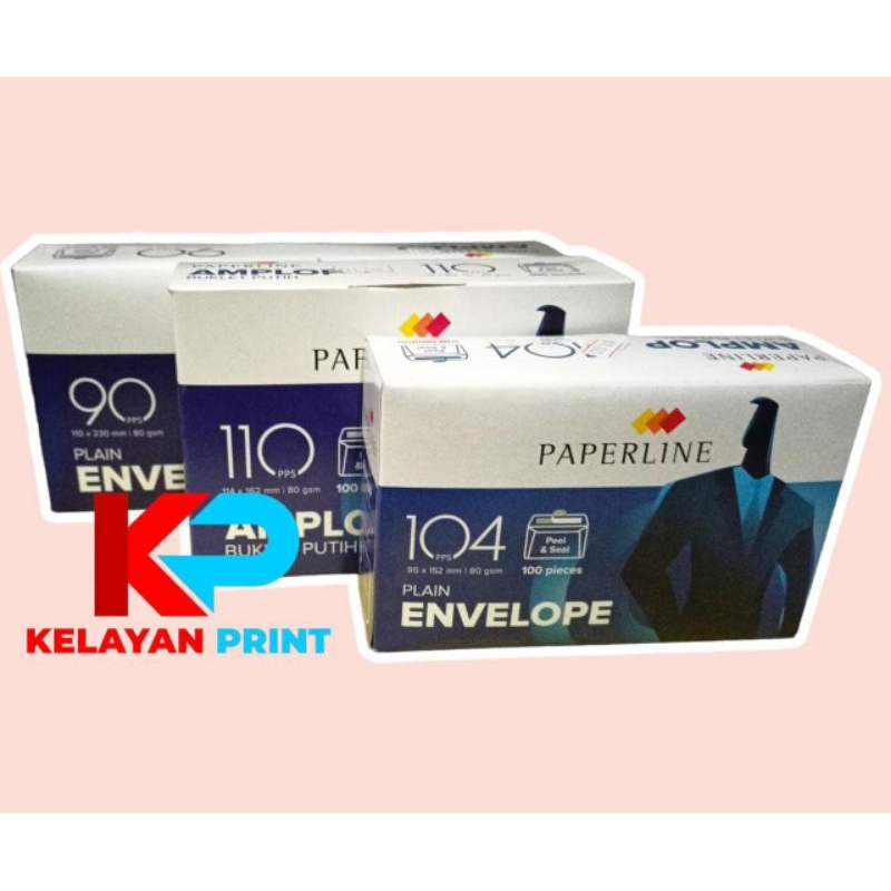 Jual AMPLOP PAPERLINE 104 PERKOTAK ISI 100 LEMBAR | Shopee Indonesia