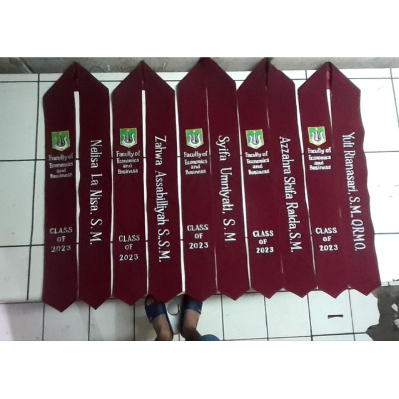 Jual SELEMPANG WISUDA KALUNG /SELEMPANG LEHER/TANPA LIST /CLASS OF