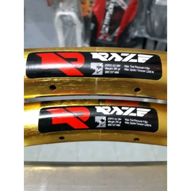 Jual Rims Velg Sepeda Mtb 27.5 Raze Gold Anodes 32 Hole Harga Satuan ...