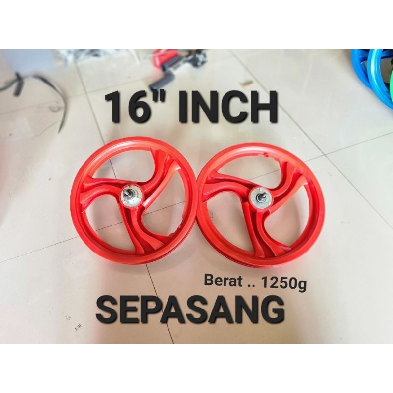 Jual RODA 16 INCH VELG RACING 16 INCH SEPEDA 16INCH VELG PALANG UKURAN ...