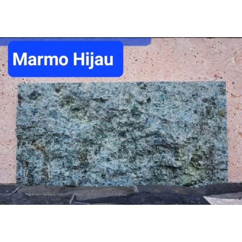 Jual Batu Alam Marmo Hijau 1m2 Shopee Indonesia