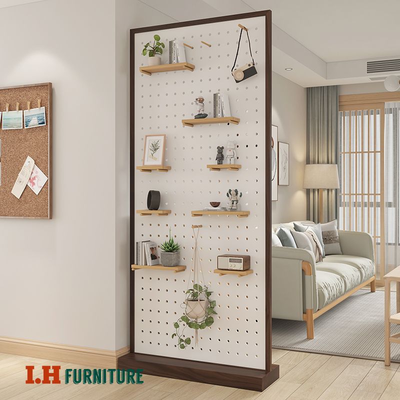 Jual PARTISI RUANGAN PEMBATAS RUANGAN SEKAT RUANGAN KAYU MAHONI CET