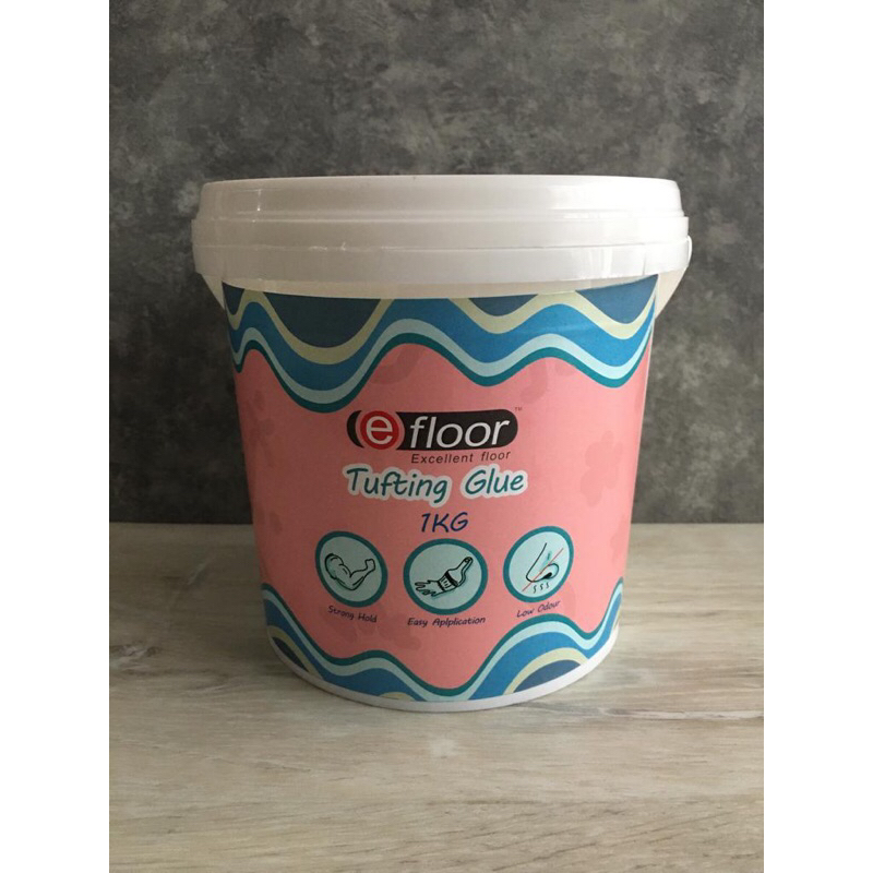 Jual Tufting Rugs/Punch Needle Glue,Perekat /Lem untuk Sulaman/Rajutan isi 1 kg Shopee Indonesia