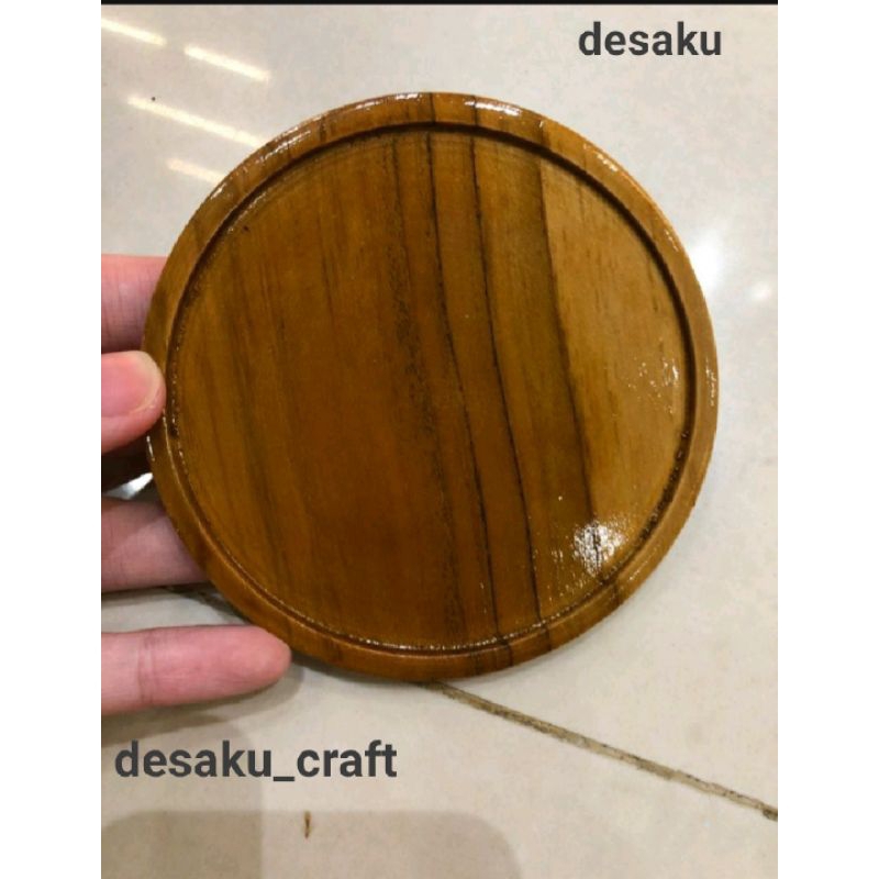 Jual Tatakan Gelas Kayu Jati Alas Gelas Kayu Jati Couster Kayu Jati Uk10cm Shopee Indonesia 4314