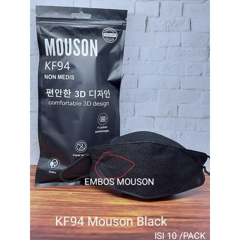 Jual MASKER KF94 MOUSON 4PLY EMBOS ISI 10PCS/BOX(Tali Senada) | Shopee ...