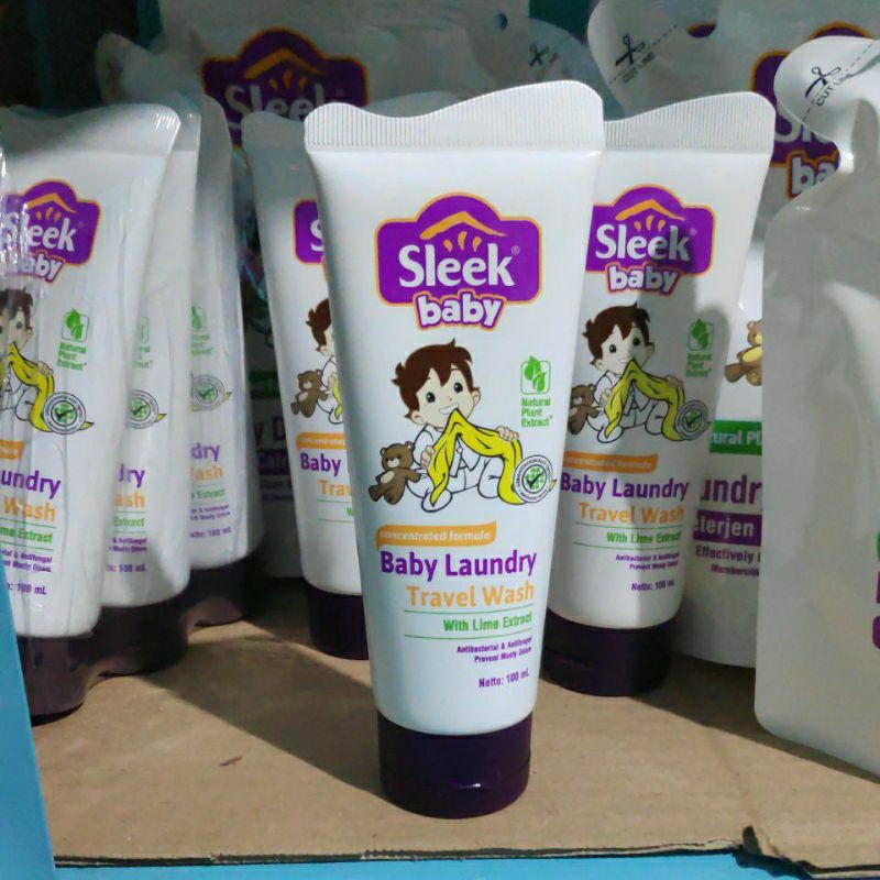 Jual Sleek baby Laundry travel wash 100ml Tube with Lime Extract