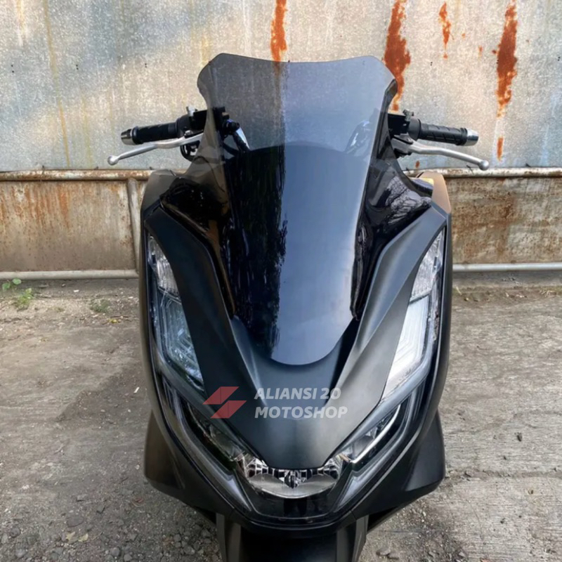 Jual Windshield Honda Pcx High Windscreen Visor Pcx Model Tinggi Touring Shopee Indonesia