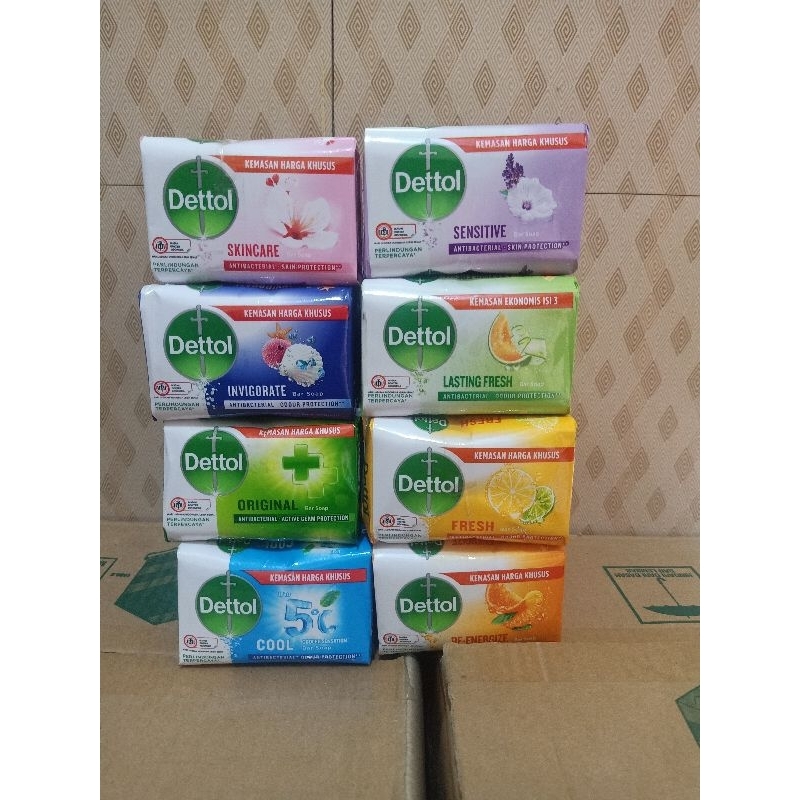 Jual PROMO !! DETTOL SABUN BATANG JUMBO SEMUA RASA 100 GR ( Isi 9 atau ...