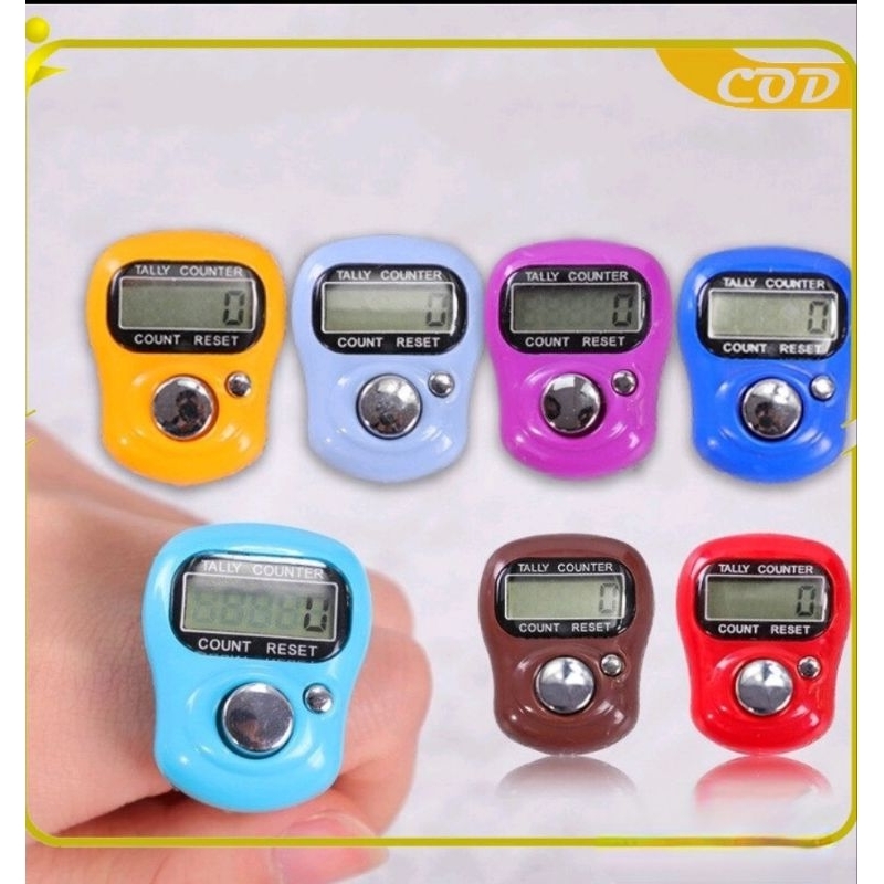 CG LED Finger Tally Counter, 5-Pack Digital Electronic Tasbeeh Counters
