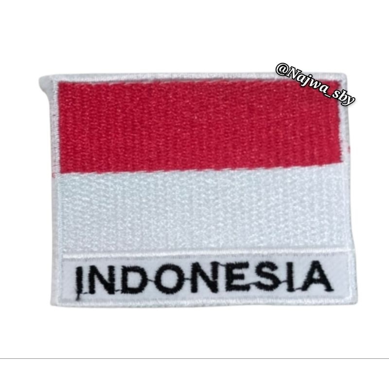 Jual Betbedge Bordir Bendera Merah Putih Indonesia Shopee Indonesia 