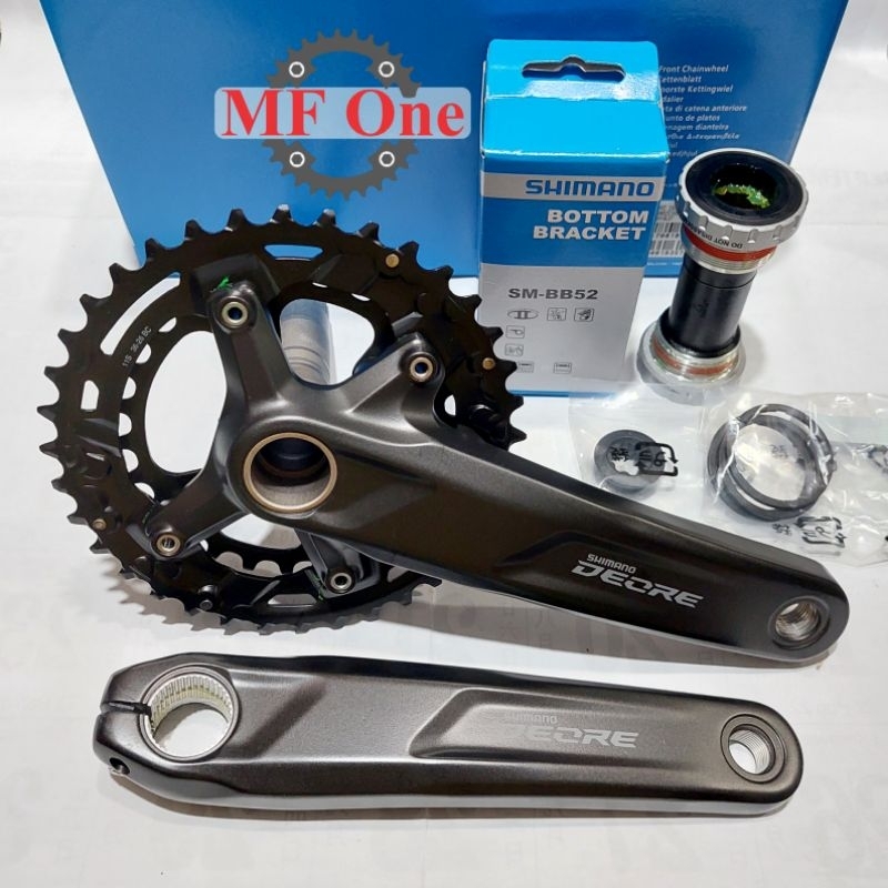 Jual Crank Shimano Deore M5100 2 Speed Double Chainring 36 26T