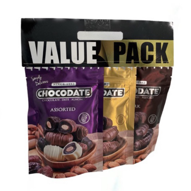 Jual Chocodate Coklat Isi Kurma Dan Almond Khas Arab Uae Value Pack Isi 3 Pouch Shopee Indonesia 2292