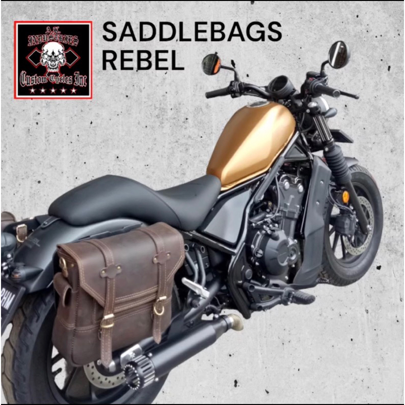 Saddlebag Leather Honda Rebel CMX500