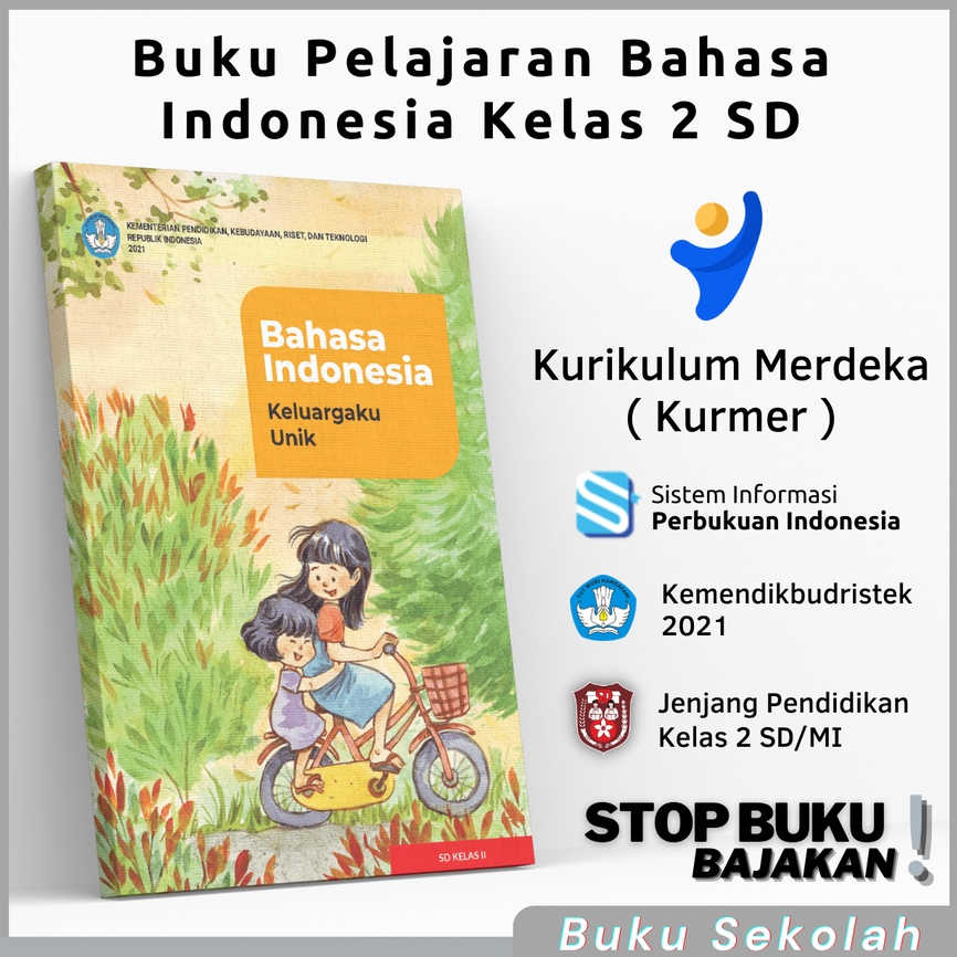 Jual Buku Paket Siswa Bahasa bhs Indonesia Keluargaku Unik SD Kelas 2 ...