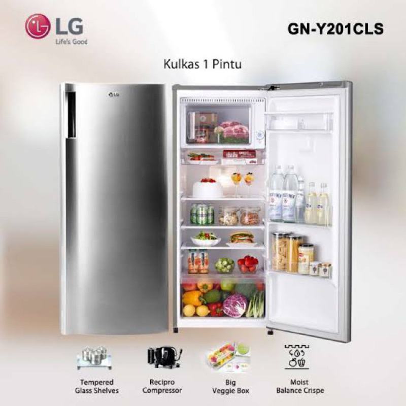 Jual KULKAS LG GN Y201CLS / GN INV201DL 1 Pintu