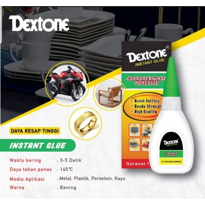 Jual DEXTONE Lem Tetes Besi / Lem Cair Super Kuat ORIGINAL | Shopee ...