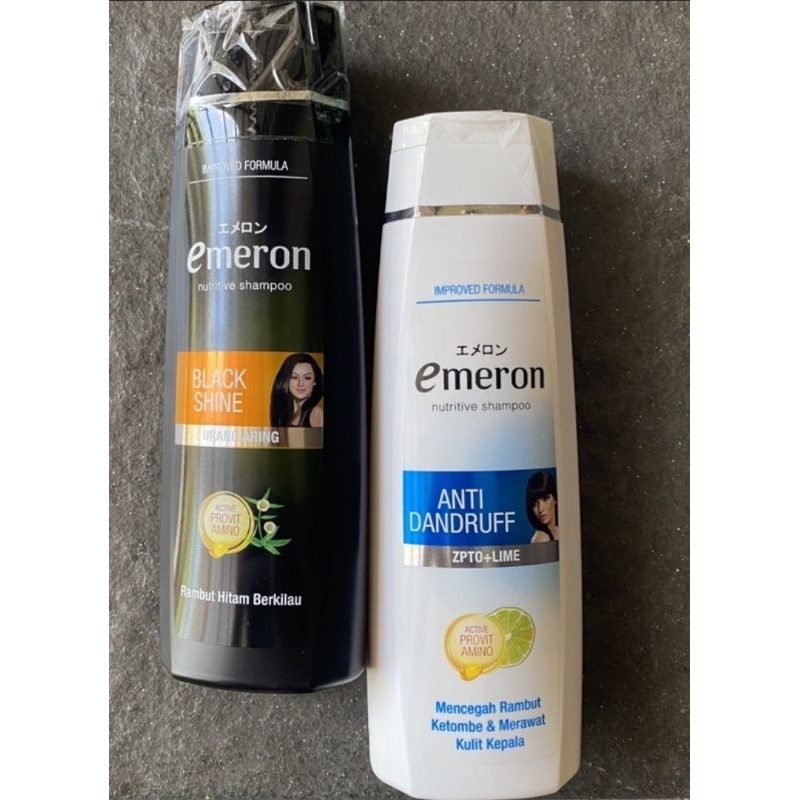 Jual Shampoo Emeron Nutritive Black And Shine Dan Anti Dandruff Anti