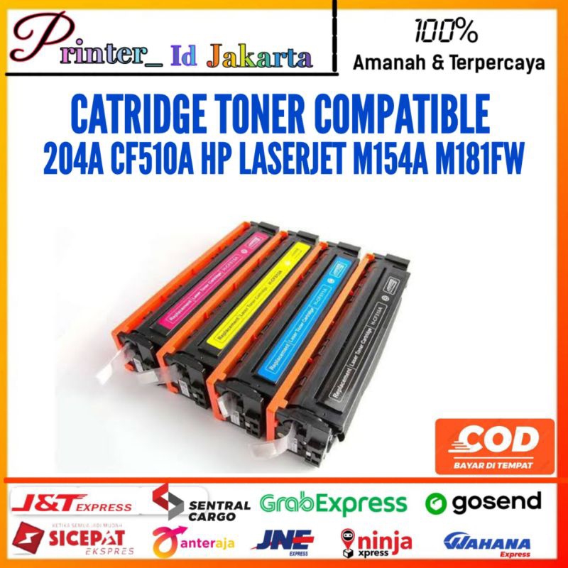 Jual Catridge Toner Compatible CF510A 204A Printer Hp Laserjet M154A ...