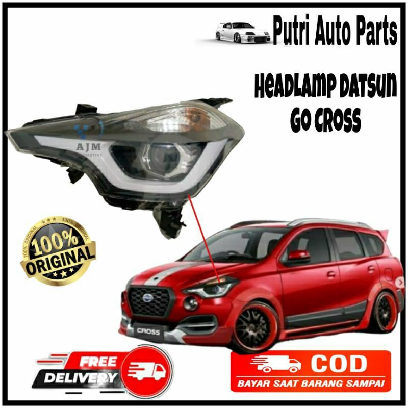 Jual HeadLamp Lampu Depan Datsun Go Cross Original HeadLamp Datsun Go ...