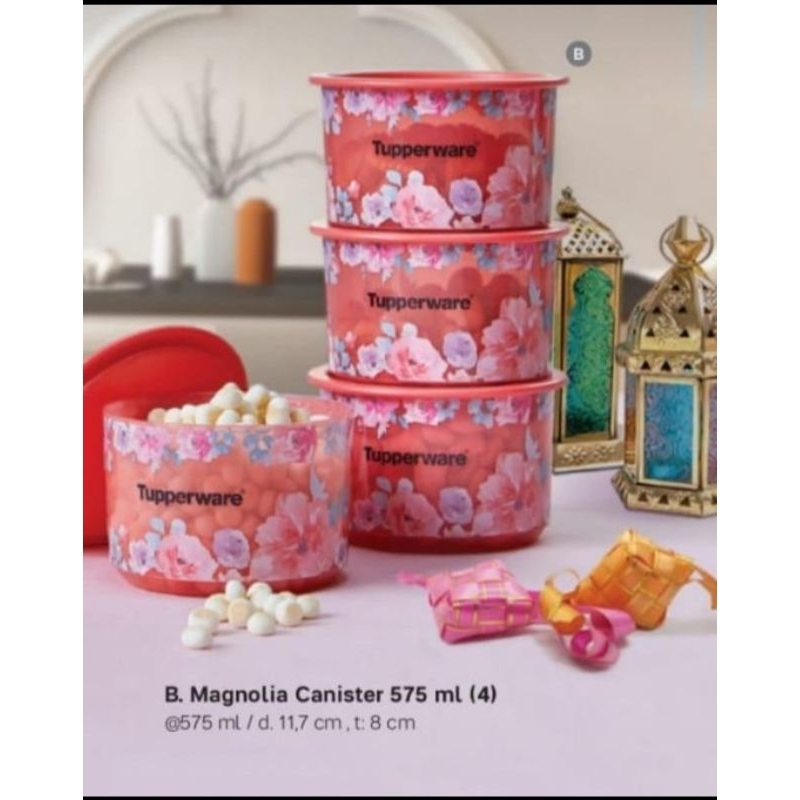 Jual Tupperware Toples Flower Canister per pcs | Shopee Indonesia