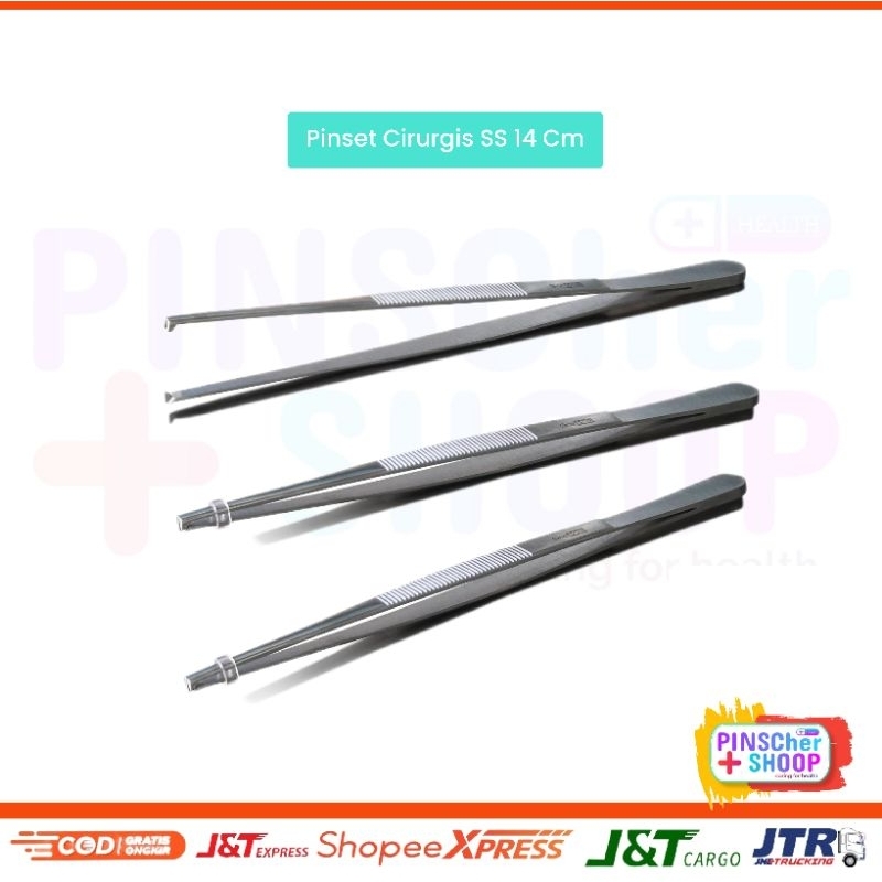 Jual Pinset Chirurgis SS Tissue Focep Stainless Steel Instrumen ...