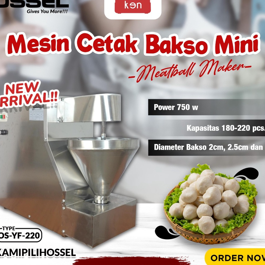 Jual Mini Meatball Maker Ossel Mesin Cetak Bakso Mini Pencetak Bakso