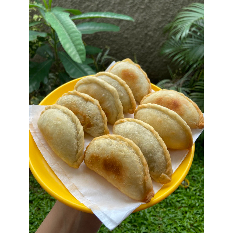 Bahan-bahan cireng labu isi ayam pedas yang siap digunakan