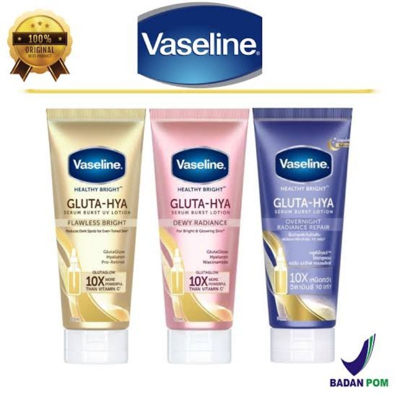 Jual VASELINE GLUTA HYA ALL VARIAN 330 ML | Shopee Indonesia