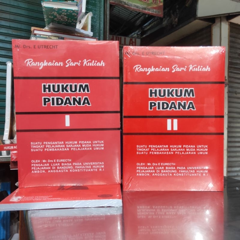 Jual BUKU RANGKAIAN SARI KULIAH HUKUM PIDANA Drs. E Utrecht. | Shopee ...