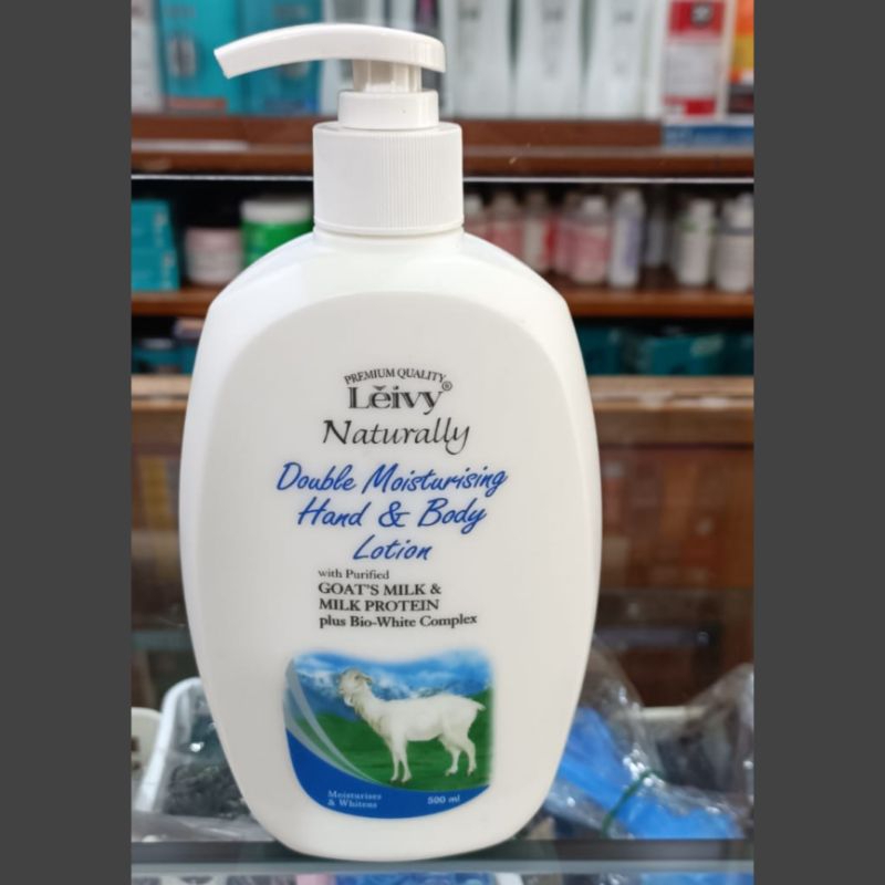 Jual LEIVY Naturally Double Moisturising Hand & Body Lotion Goat Milk