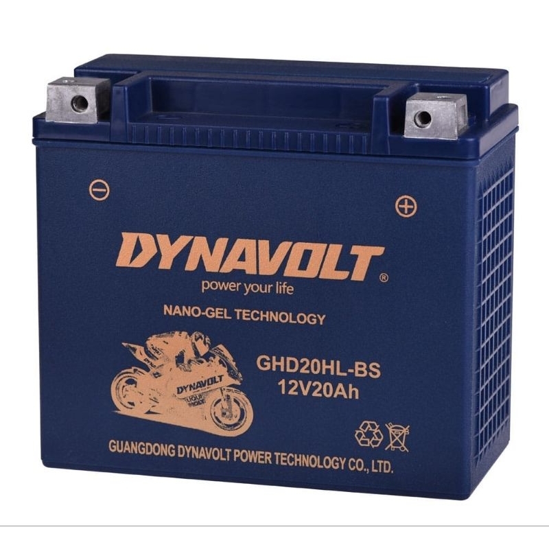 Jual Aki Motor Honda Goldwing 1800cc Dynavolt GHD20HL-BS 12V20AH Real ...