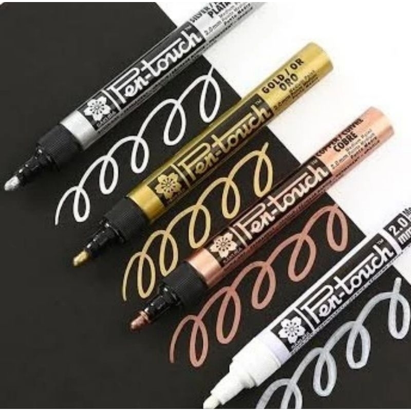 Spidol Sakura Pen Touch Silver Jual SPIDOL SAKURA PEN TOUCH MM