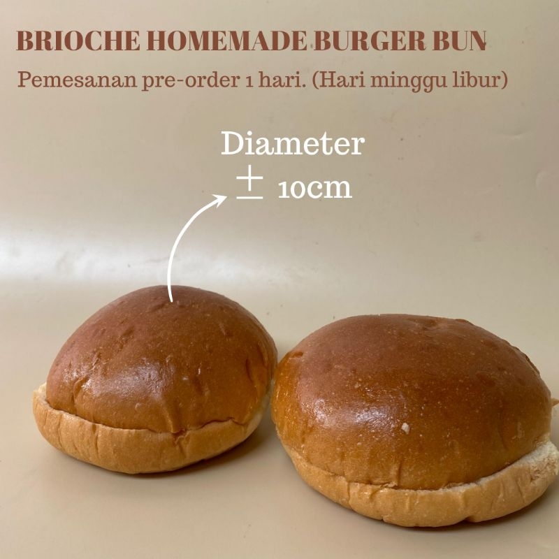 Jual Roti Burger Brioche Homemade Lembut Berkualitas (6pcs) | Shopee ...